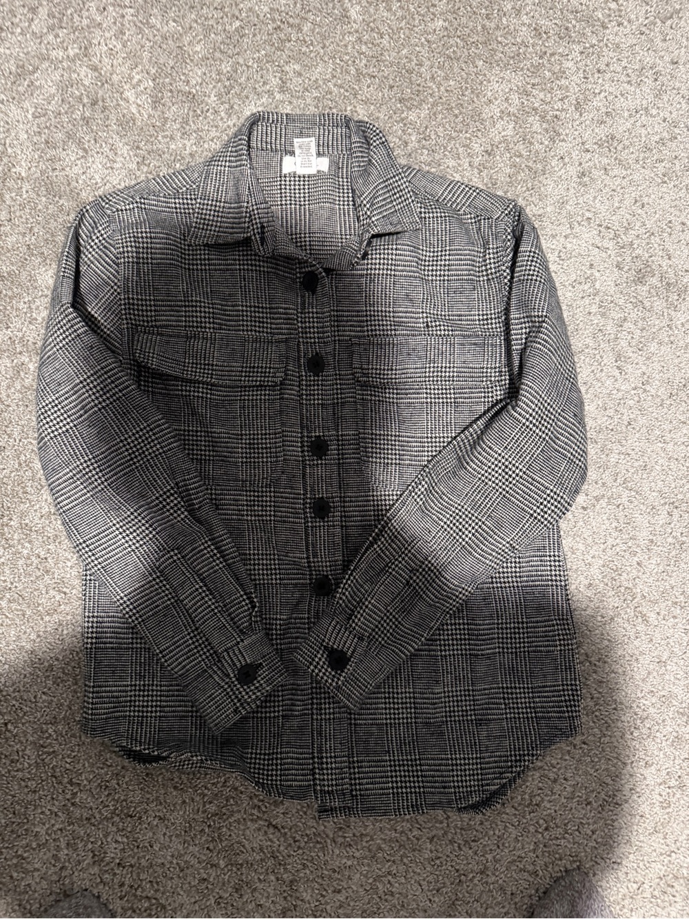 Women’s Gray Glen Plaid Button-Up Jacket shirt